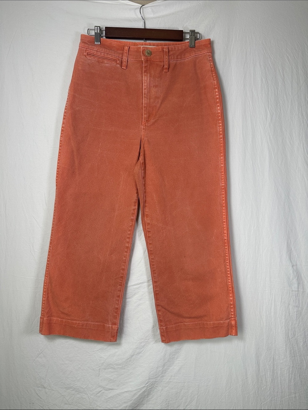 Madewell Corduroy Pants in Burnt Orange